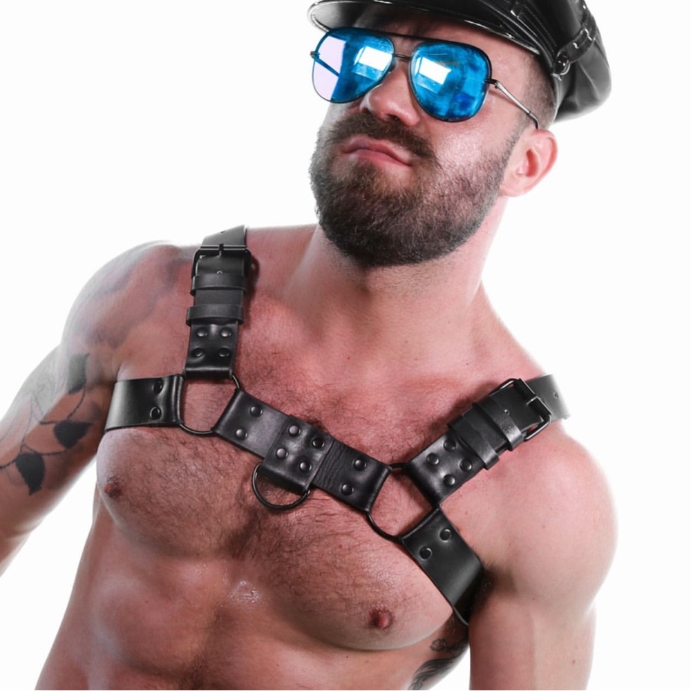 FORT TROFF Black Leather Harness